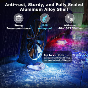 VIODAIM IP68 path light withstands rain and snow while staying bright.
