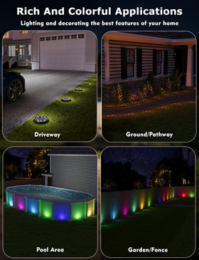 VIODAIM solar walkway light enhances lawn decor with solar-powered convenience.