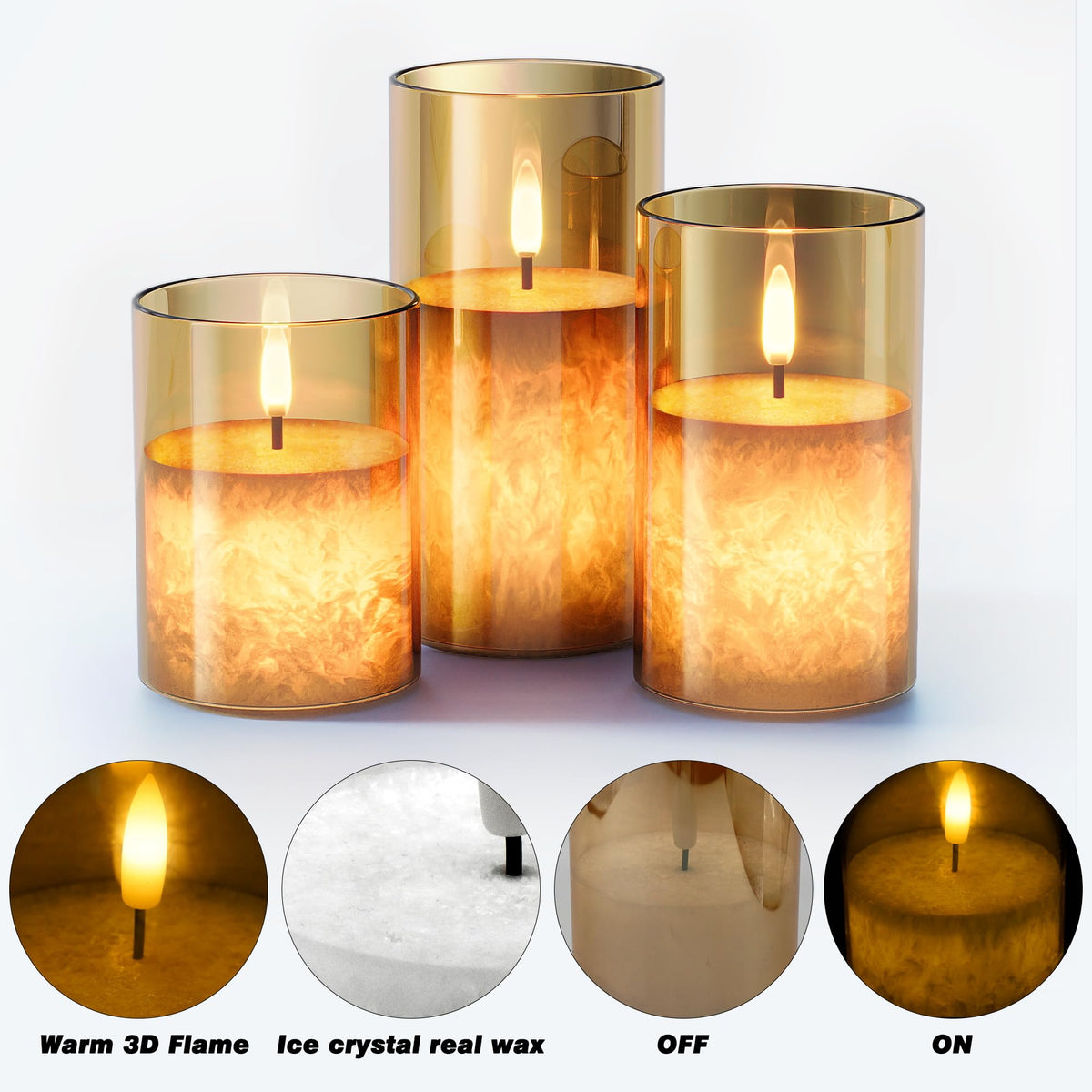 VIODAIM unscented decor candles ideal for tables and gifts.