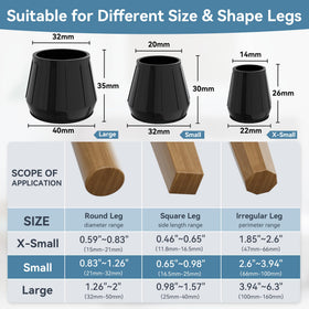 Violibar hardwood floor protectors keep wooden and tiled surfaces safe during chair movement