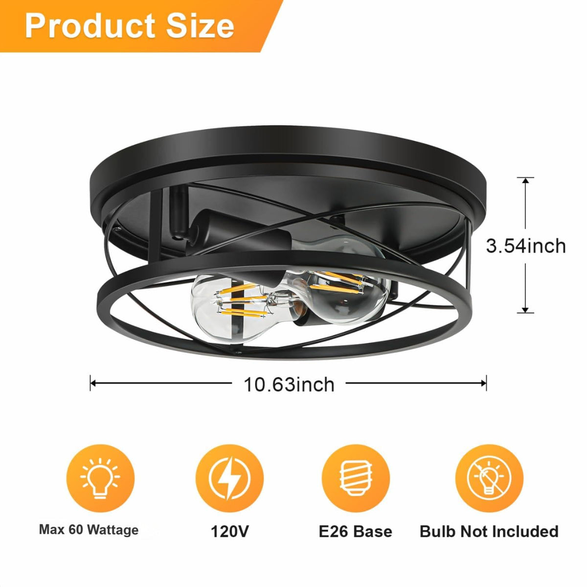 VIOLOEMI industrial ceiling light pair offers easy hallway installation and maintenance.