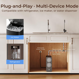 VIOMI V6 Pro app shows water quality and consumption insights.