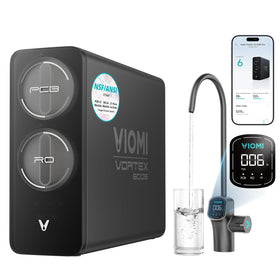 VIOMI V6 Pro under-sink installation for purified water access.