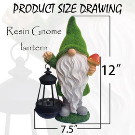 VIOYOUNS hand-painted gnome with UV coating resists weather fading