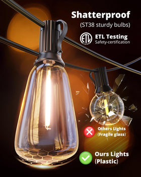 VIPAR connectable outdoor lights support expanding setups for larger patios.