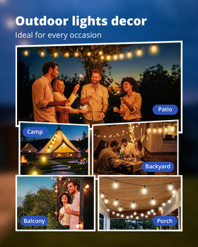 VIPAR ideal for porches, decks, gardens, and wedding decor