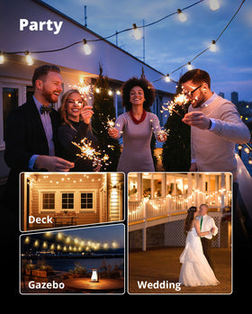 VIPAR porch, garden, and deck lighting creates cozy outdoor ambiance