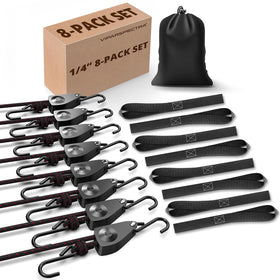 VIPARSPECTRA ratchet tie down closeup showing durable braided rope for secure holds