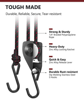 VIPARSPECTRA ratchet tie-down strap one-click release for quick adjustments