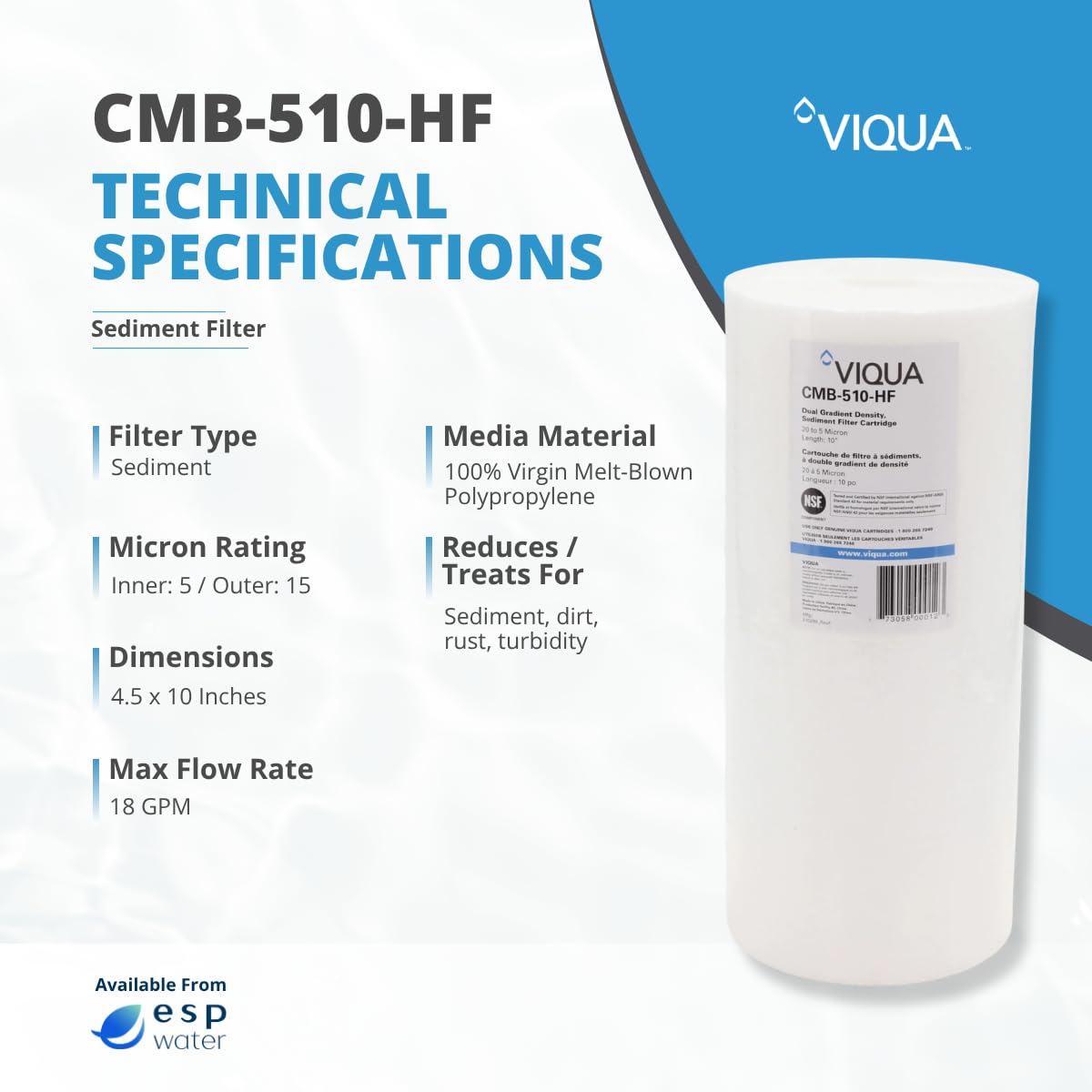 VIQUA CMB-510-HF replacement pack provides convenient upgrades for home filtration.