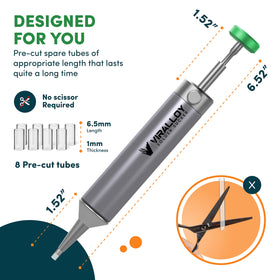 VIRALLOY desoldering pump is one-handed and cordless for on-the-go electronics repair.