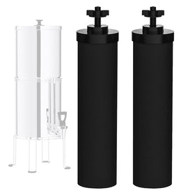 Virego BB9-2 black purification elements pack front view enhances water flavor