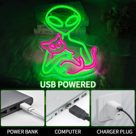 Virlusy alien cat neon sign makes a great gift idea