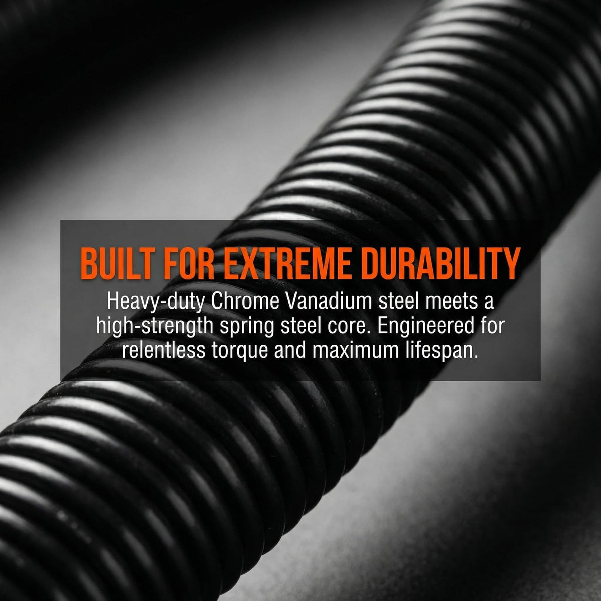 Virsomier flexible shaft with 45-degree bend for awkward angles.