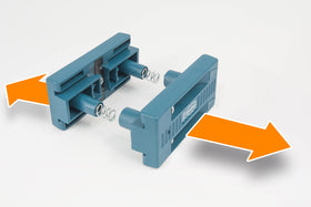 Virutex AU93 double-edge trimmer in use trimming both sides