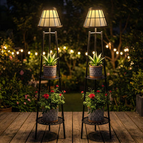 VISFLAIR decorative patio light enhances evenings with a warm glow.