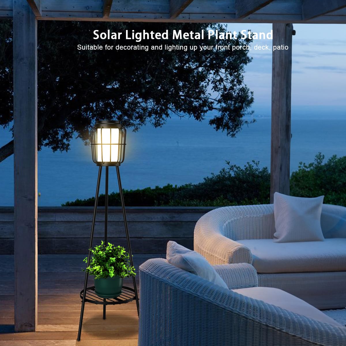 Iron frame ensures durability and long-lasting outdoor use