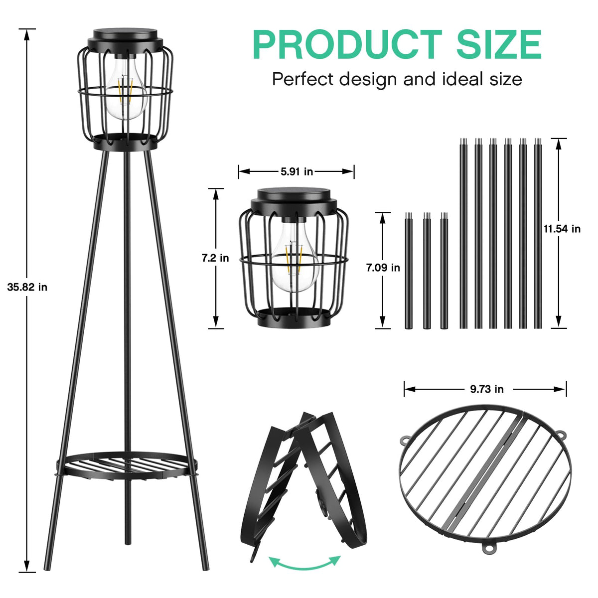 VISFLAIR outdoor floor lamp on patio creates ambient evenings.