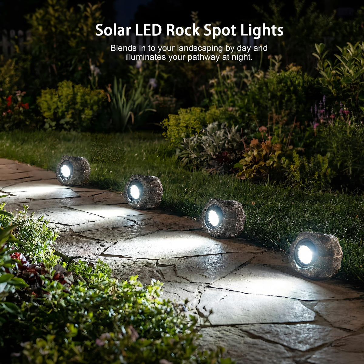 VISFLAIR Rock Light IP65 weatherproof design withstands rain and snow.