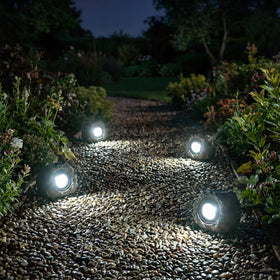 VISFLAIR Solar Rock Light yard decor with wireless, easy placement