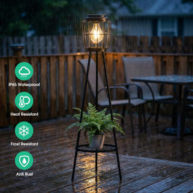 VISFLAIR weatherproof solar light performs well in rain and sun.