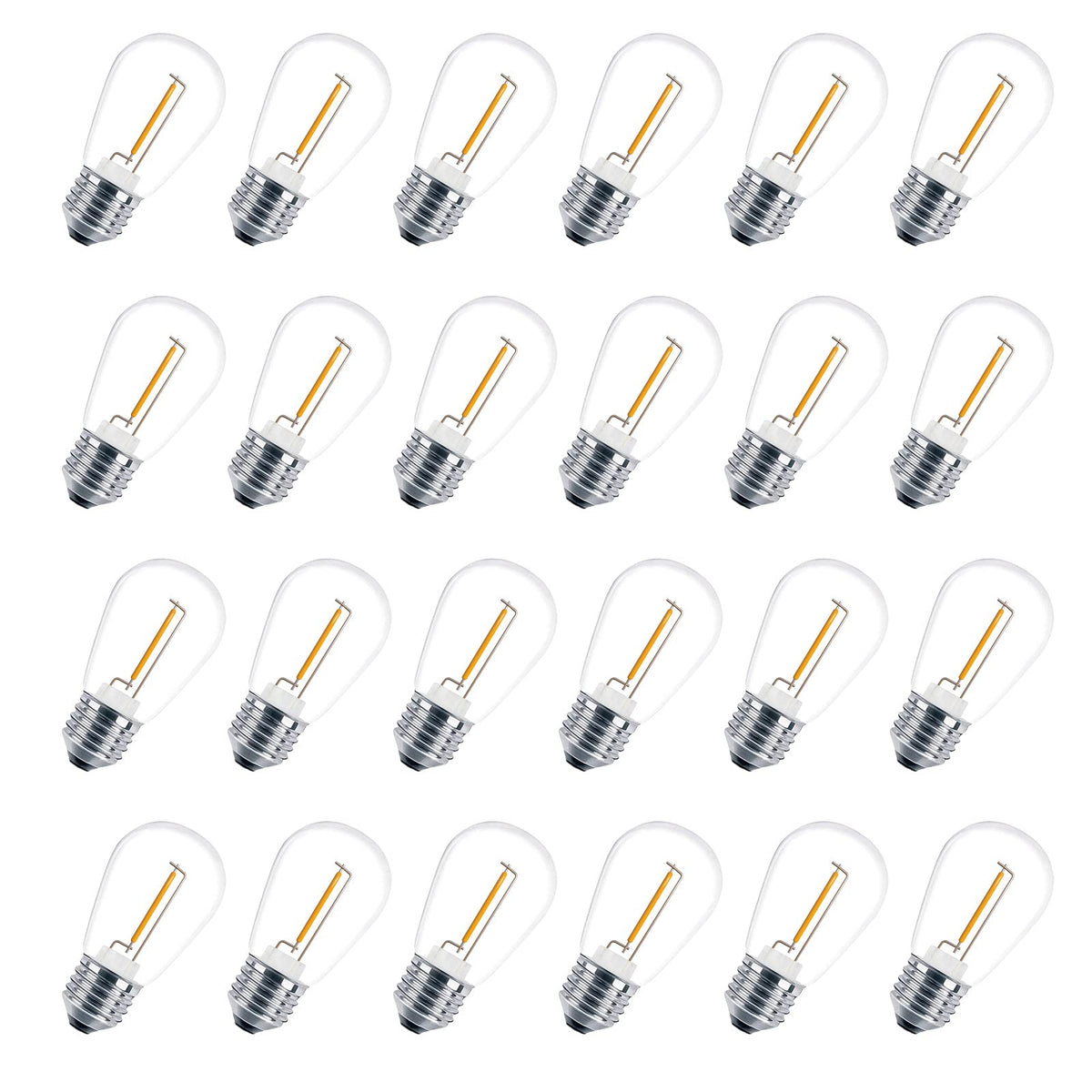 VISTERLITE outdoor S14 bulbs 24-pack for patio lighting.