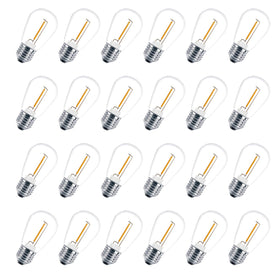 VISTERLITE outdoor S14 bulbs 24-pack for patio lighting.