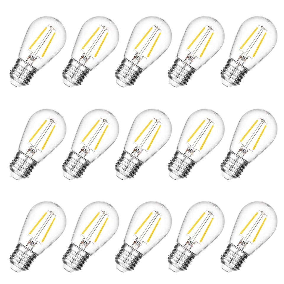 VISTERLITE S14 LED bulbs for outdoor use with shatterproof design