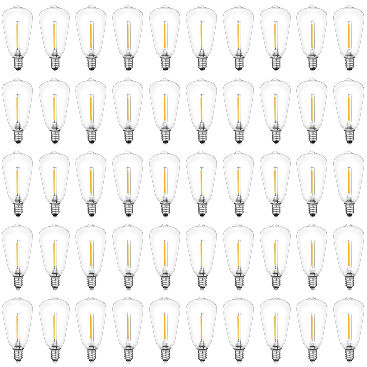 VISTERLITE ST38 1W LED bulb close-up with warm 2200K glow for cozy evenings