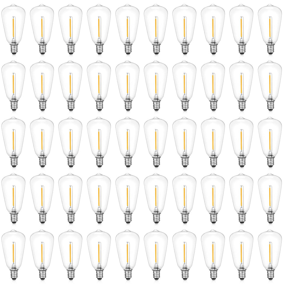 VISTERLITE ST38 1W LED bulb close-up with warm 2200K glow for cozy evenings