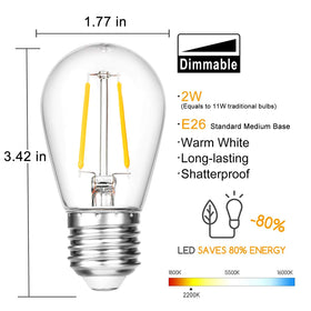 VISTERLITE warm white 2200K glow enhances patios and decks