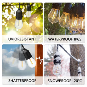 Visther 1W 120V warm white bulb delivering gentle illumination