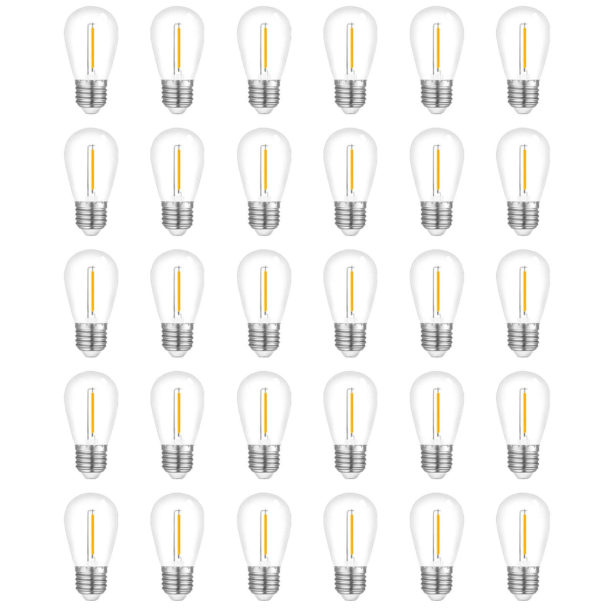 Visther outdoor S14 LED bulbs with waterproof, durable housing for string lights