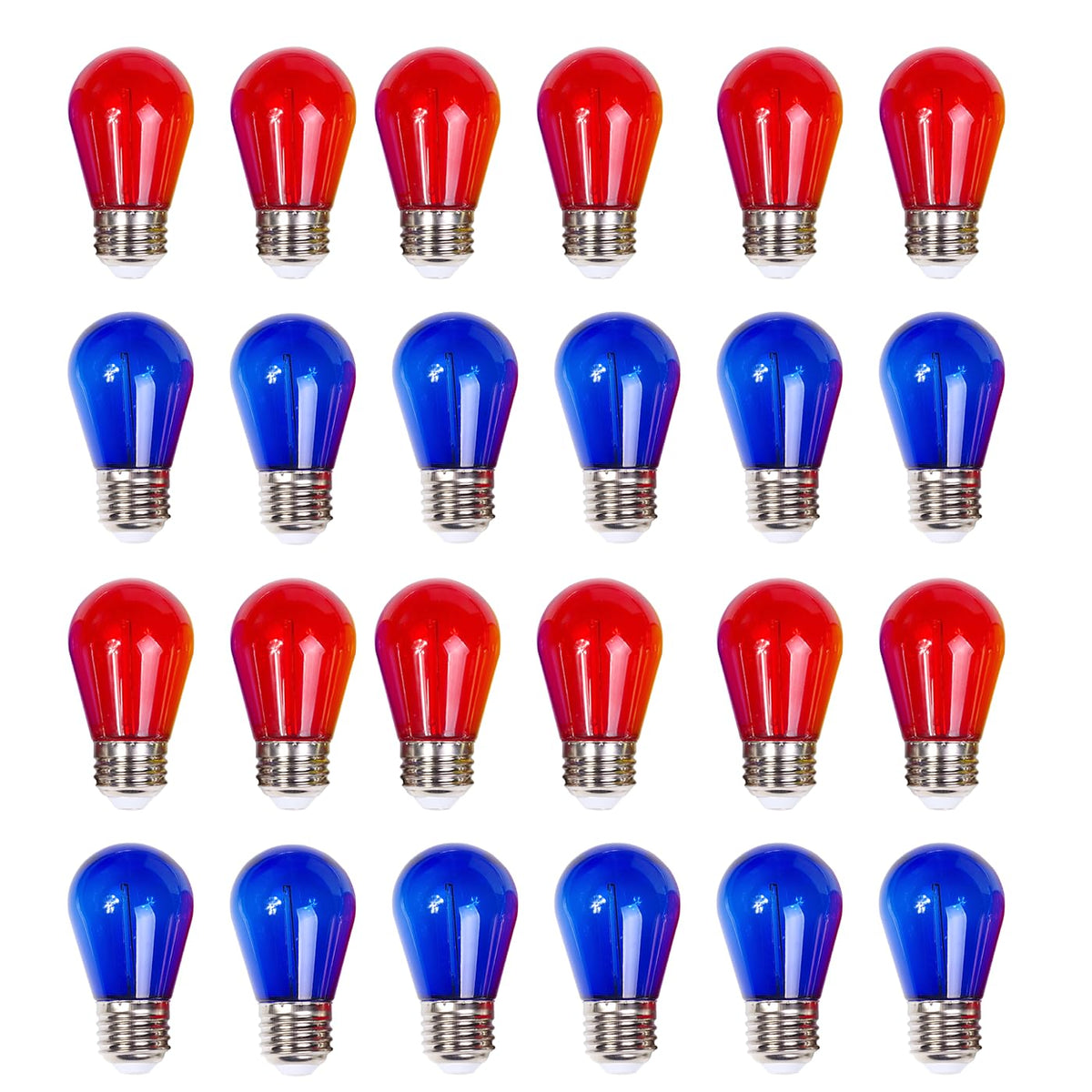 Visther S14 red LED bulb for festive outdoor lighting