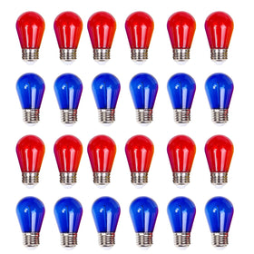 Visther S14 red LED bulb for festive outdoor lighting