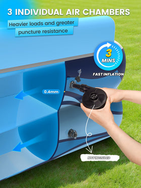 Connects to a garden hose to reuse water after play.