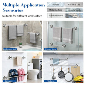 Vitaloom extendable length supports various towel sizes.