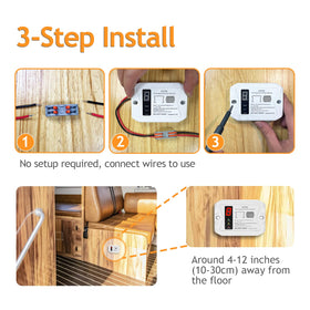 VITITE RV detector package including brackets and manual for easy DIY installation.