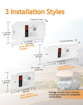 VITITE RV detector wall-mount brackets enabling flexible, secure installation options.