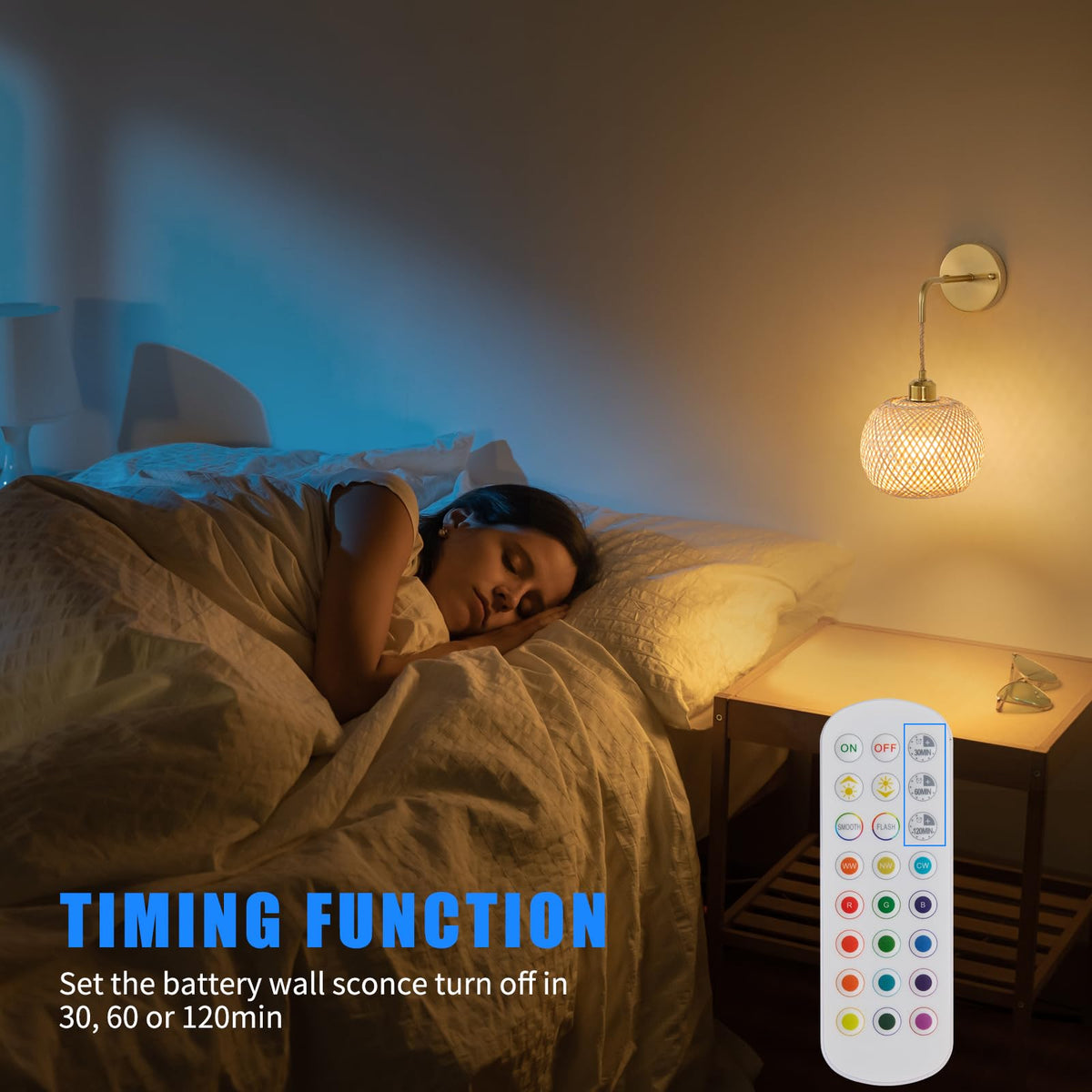 Vitnucrol adjustable color temperature from warm to cool for any mood.