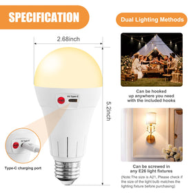 Vitnucrol bulb fits E26 lamps for versatile home lighting
