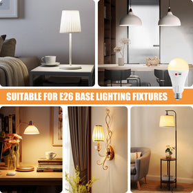 Two-pack Vitnucrol bulbs with hooks and remotes for flexibility
