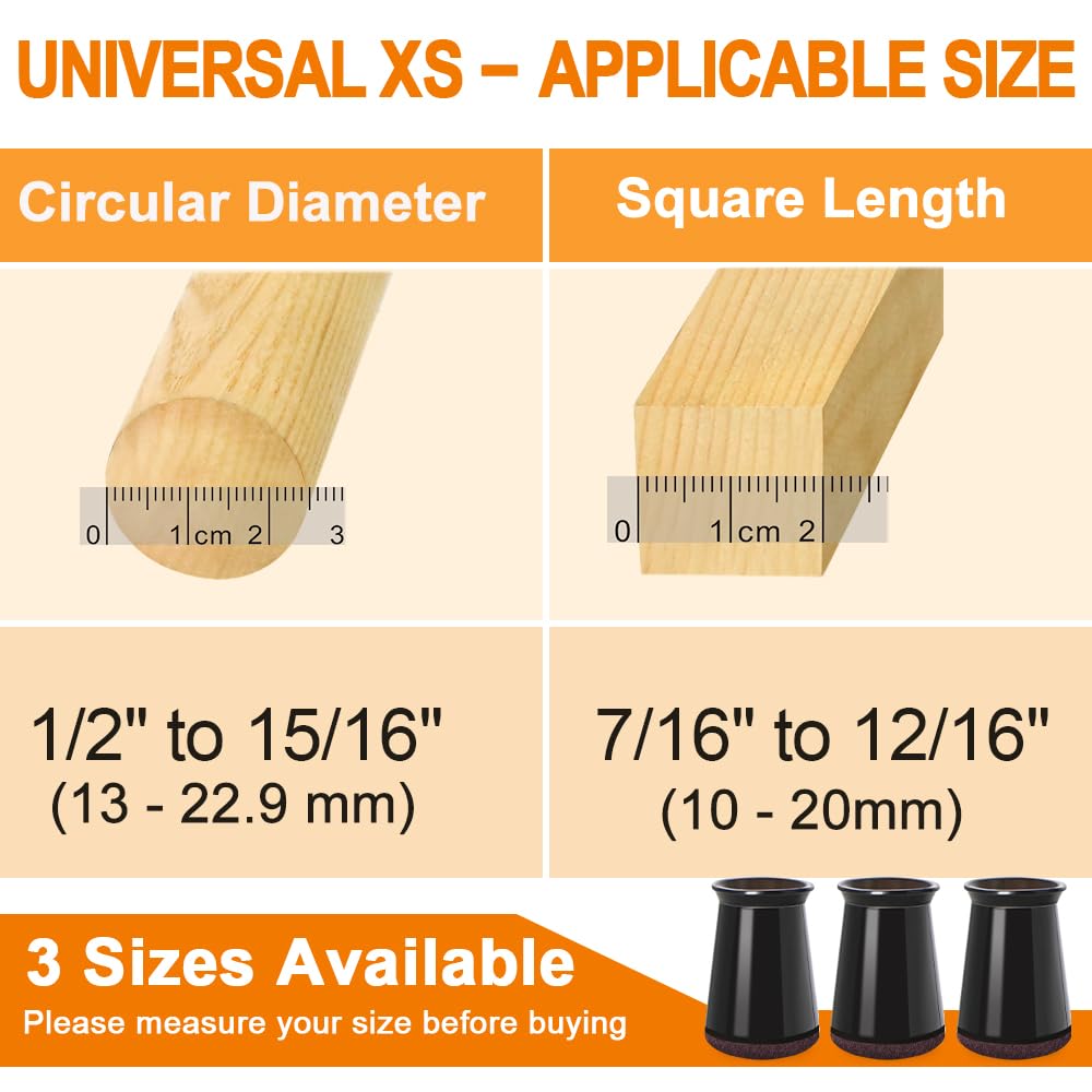 VIUME supports legs 13–23 mm in diameter for wide compatibility.