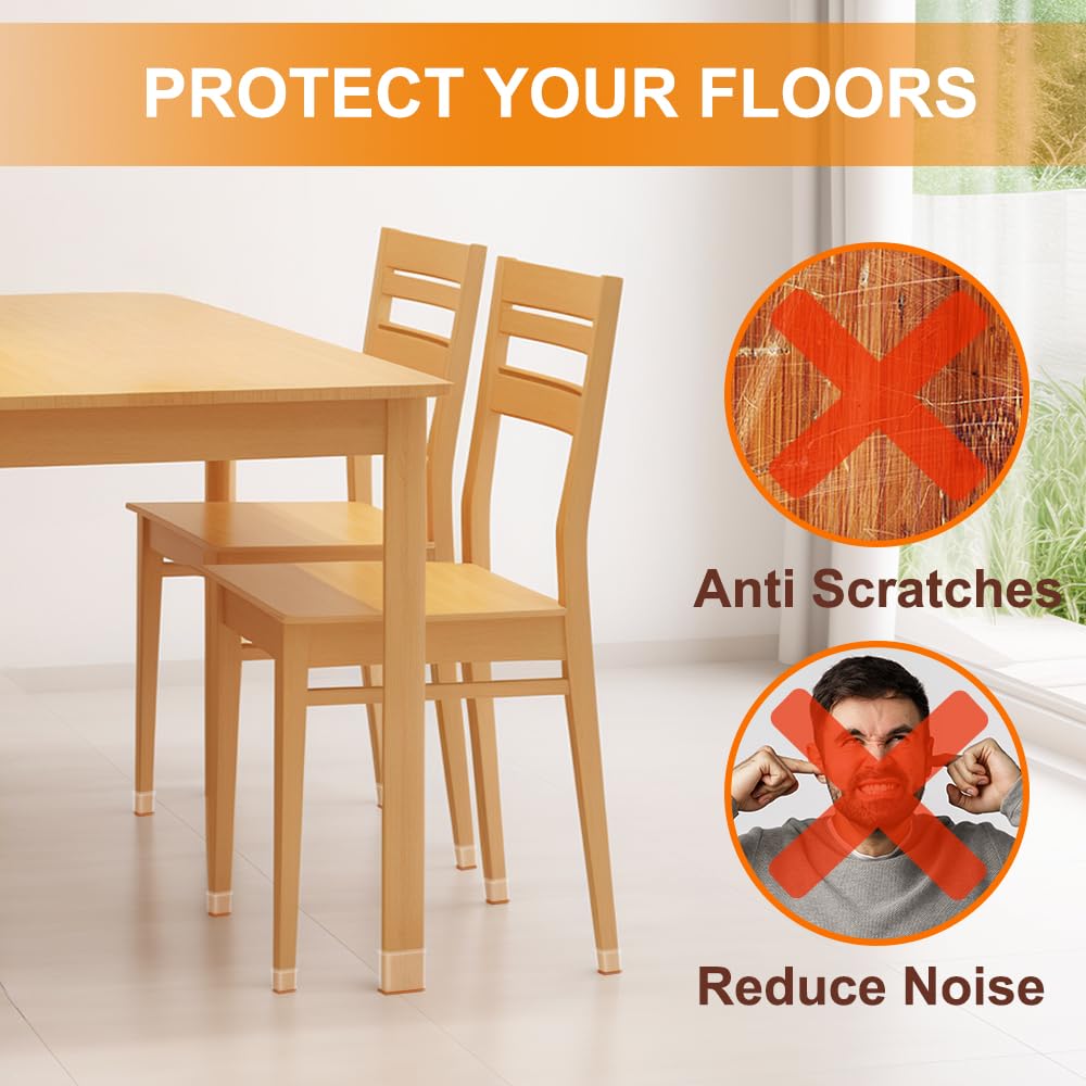 VIUME silicone cups cushion and protect floors during movement.