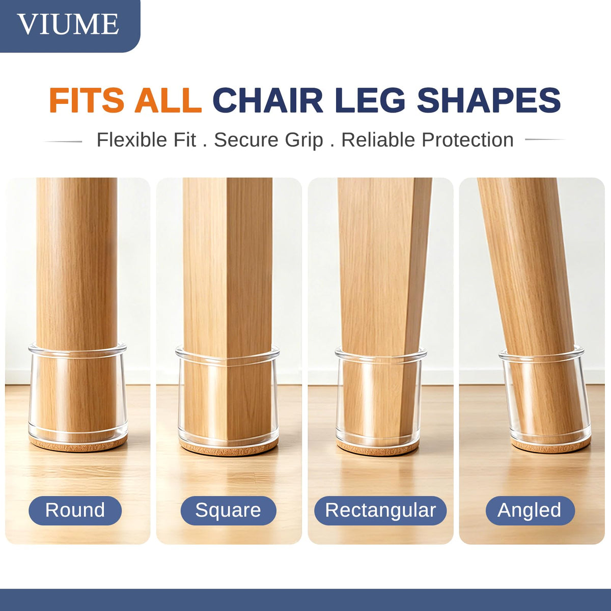 VIUME protector set fits 33-50 mm round chair legs