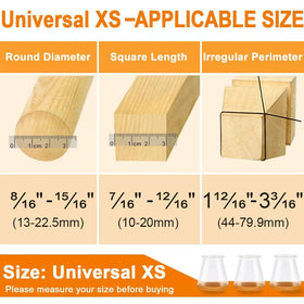 VIUME covers 13–22.9 mm diameter, suitable for many chairs.