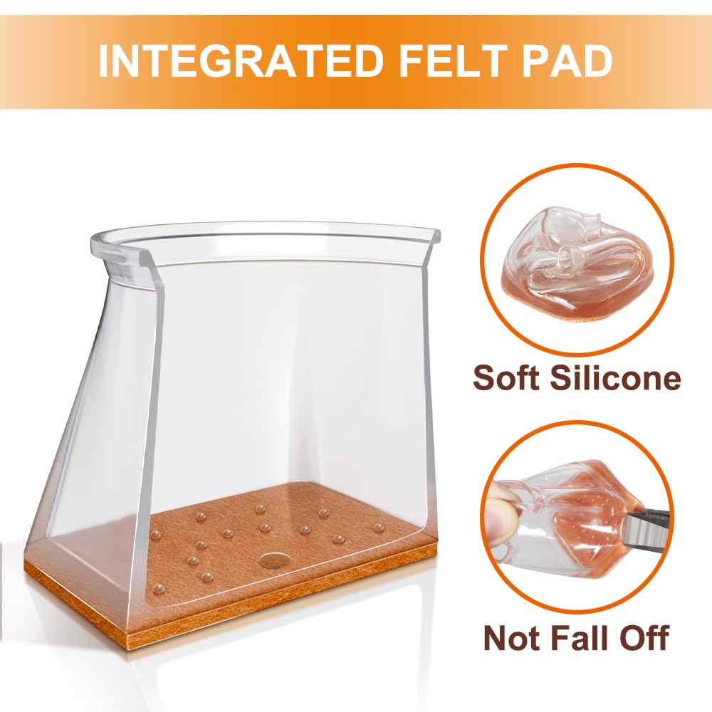 VIUME easy-install slip-on chair leg caps for quick protection