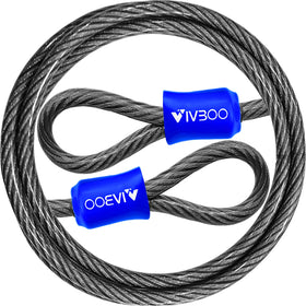 VIVBOO braided steel cable shows strength and flexibility for outdoor security.
