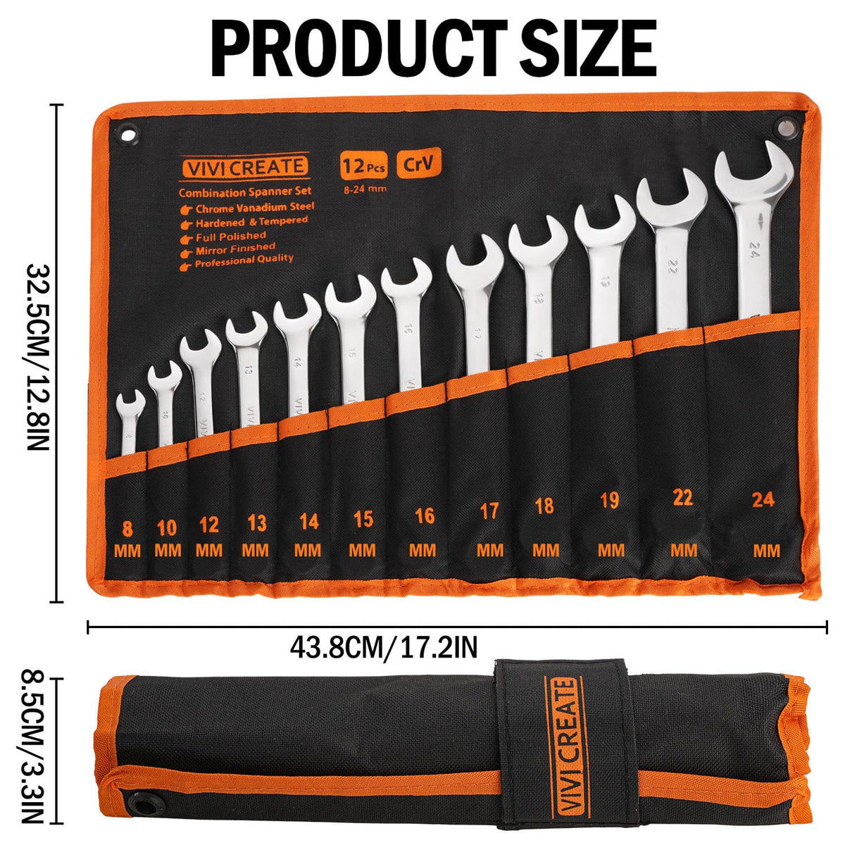 Vivicreate rolling storage bag keeps tools accessible on walls for quick grab.