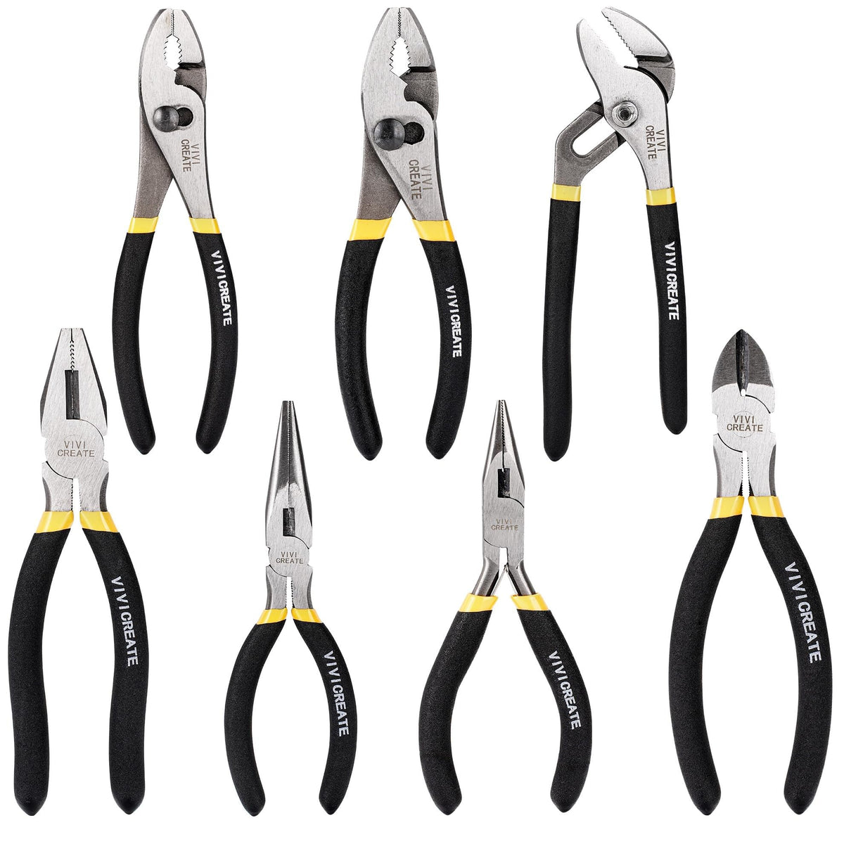 Vivicreate long-nose pliers provide precise reach for small parts and electrical work.